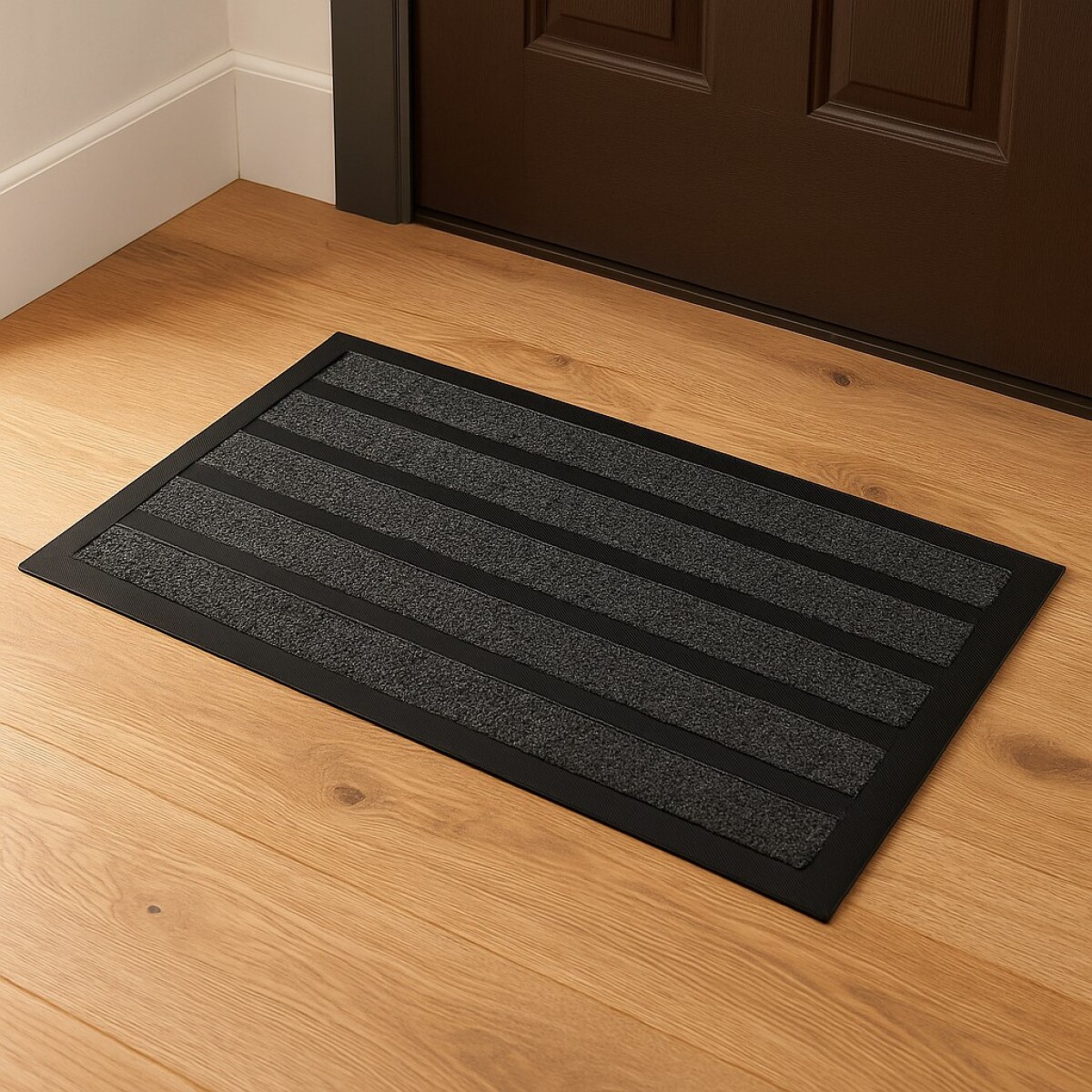 FELPUDO ALFOMBRA GOMA 74X44CM - MULTICOLOR 