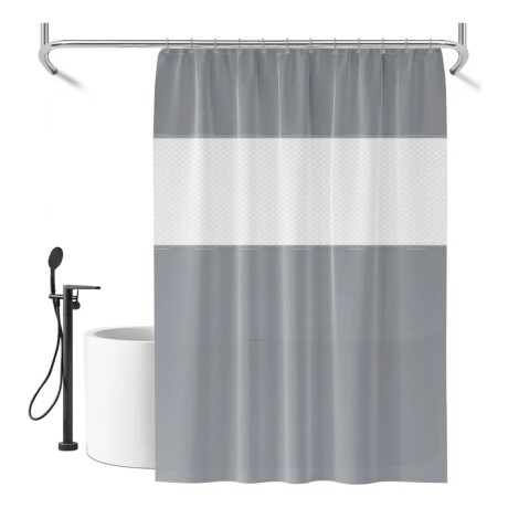 Cortina de baño 180 x 200 GRIS