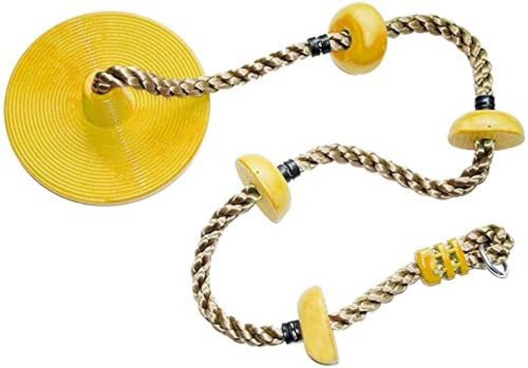 Cuerda Escalar con Disco y Peldaños - Amarillo 