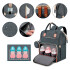 Bolso Maternal Mochila Madre Moderna Impermeable Resistente Variante Color Gris