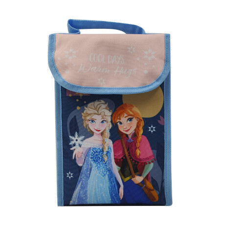 MOCHILA LUNCHERA 24.5X17.5X12 FROZEN PETROLEO 001