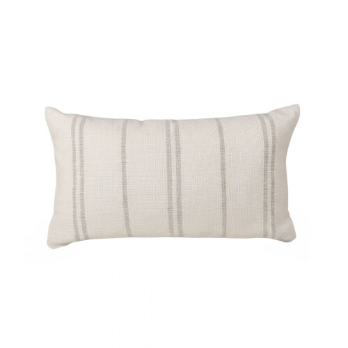 Almohadón Artesanal Tajy 30x50 cm - Pilar Crudo/Beige