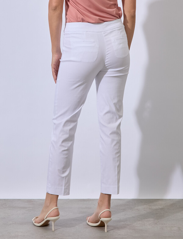 Pantalon Recto Modelador BLANCO