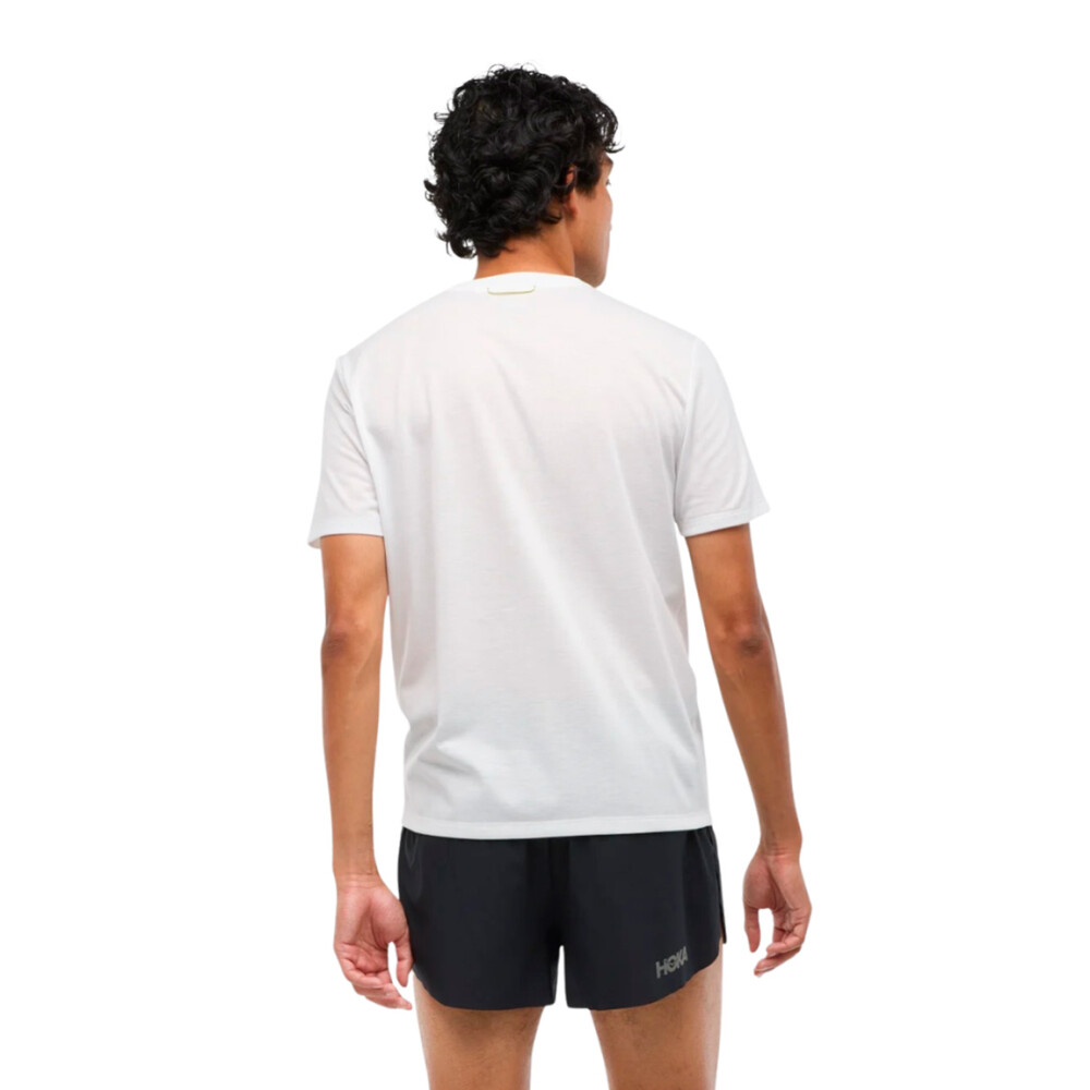 Hoka Glidetech Remera para hombre - Blanco Blanco