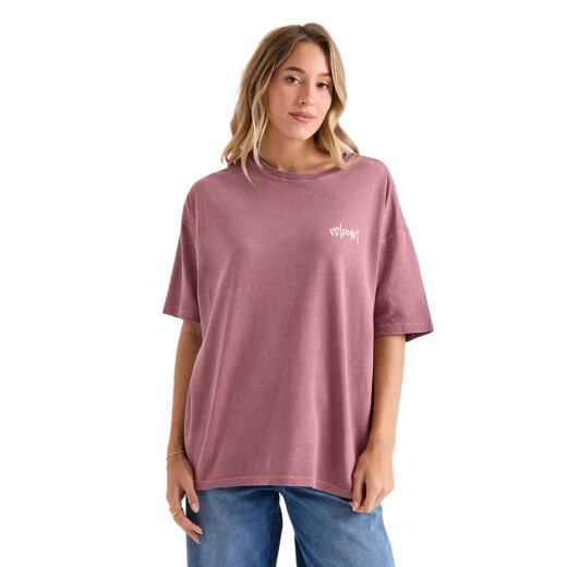 Remera Volcom Off The Grid Bad Tee - Bordó Remera Volcom Off The Grid Bad Tee - Bordó