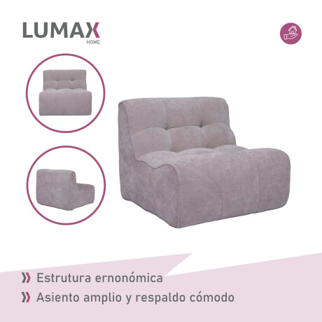 Sillón Sofá Lumax Modelo Tuuvi en caja Compactado Gris