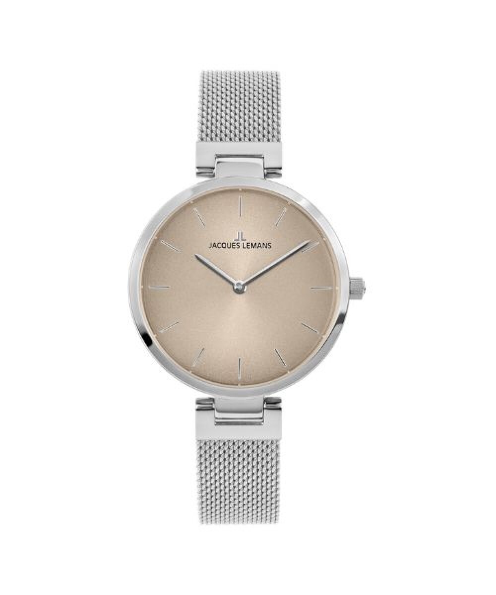 Reloj Jacques Lemans 1-2110b Para Mujer En Acero 