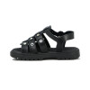 Molekinha Sandalia Con Tiras Infantil Napa Turim Negro