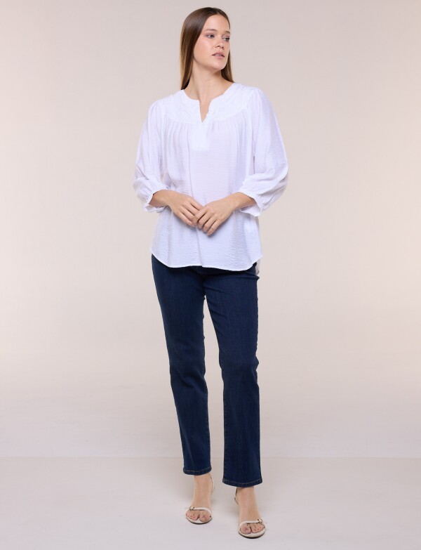 Blusa Canesu Bordado BLANCO