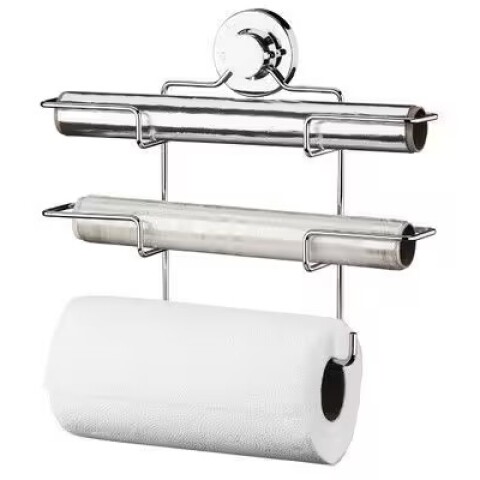 SOPORTE PARA ROLLO TRIPLE CON VENTOSA Soporte Para Rollo Triple Con Ventosa