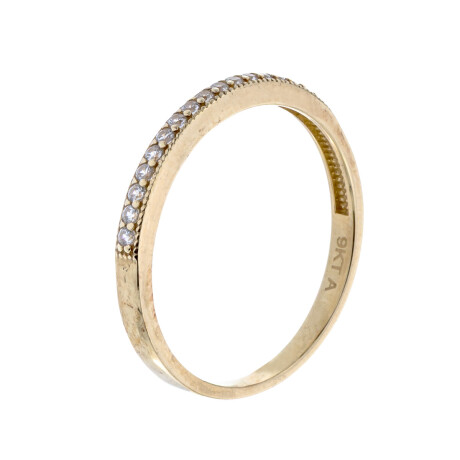 Anillo de oro 9 ktes y circonia Medio sin fin Anillo de oro 9 ktes y circonia Medio sin fin