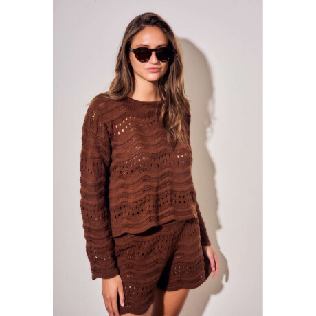 Sweater Textura Chocolate