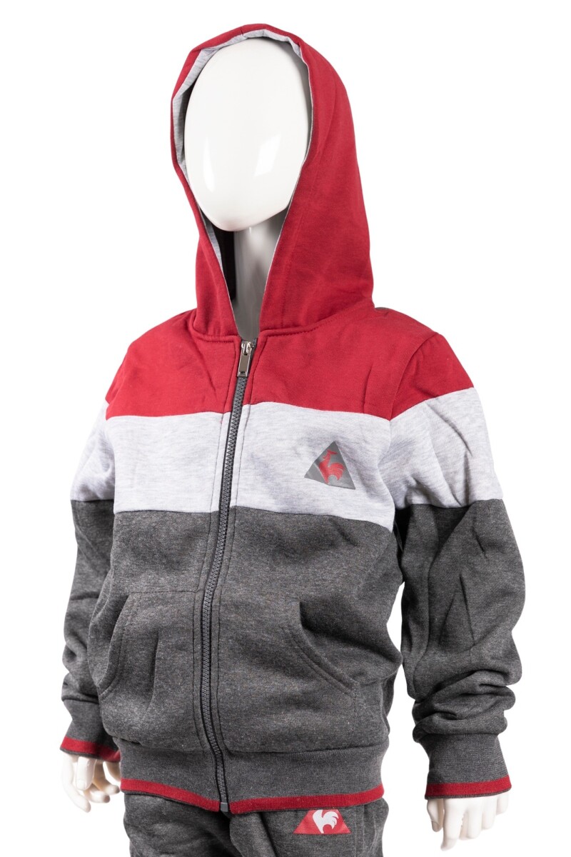 JACKET - RED/GREY 