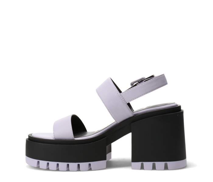 Sandalia TAIZZ con plataforma y taco Black/Lila