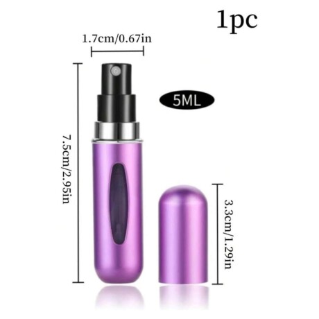 Mini Cápsula Atomizadora de Perfume 5ML ROSADO