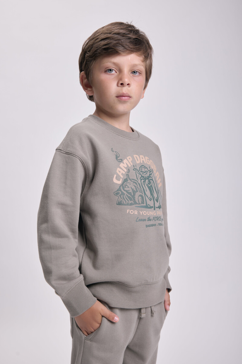 Buzo deportivo estampado Verde Militar