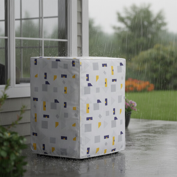 Funda Cubre Protector Lavarropas Carga Frontal Impermeable Diseño 1