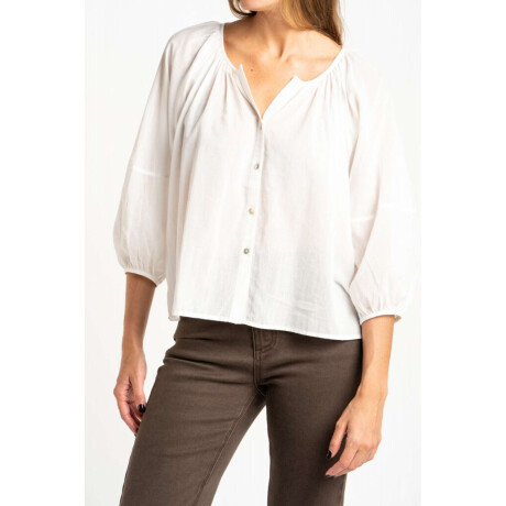 Blusa Allgodón Crudo