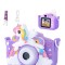 Camara de fotos infantil unicornio Violeta