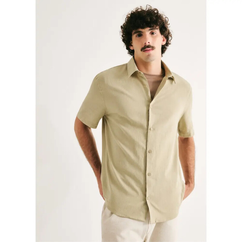 CAMISA MM MASC OLIVA CLARO