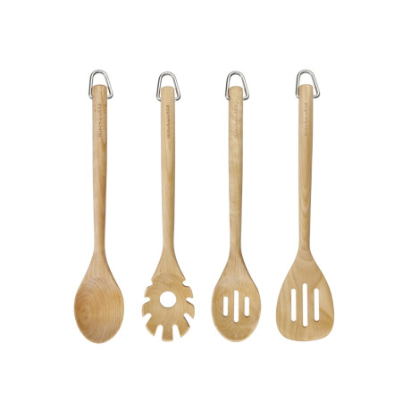 Utensilios de Madera Set 4 Unidades KitchenAid Utensilios de Madera Set 4 Unidades KitchenAid