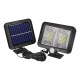 Foco exterior led solar 40W con sensor día noche NEGRO