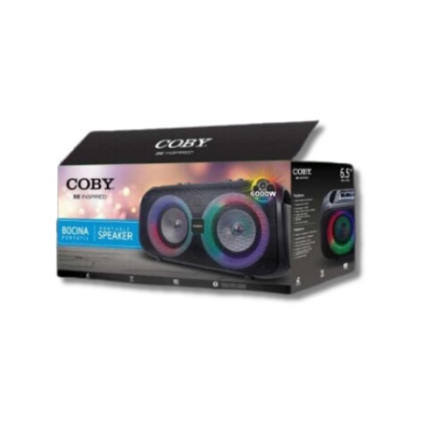 Parlante COBY 2x6,5" c/Mic, Radio CY3362-260 Parlante Coby 2x6,5" C/mic, Radio Cy3362-260
