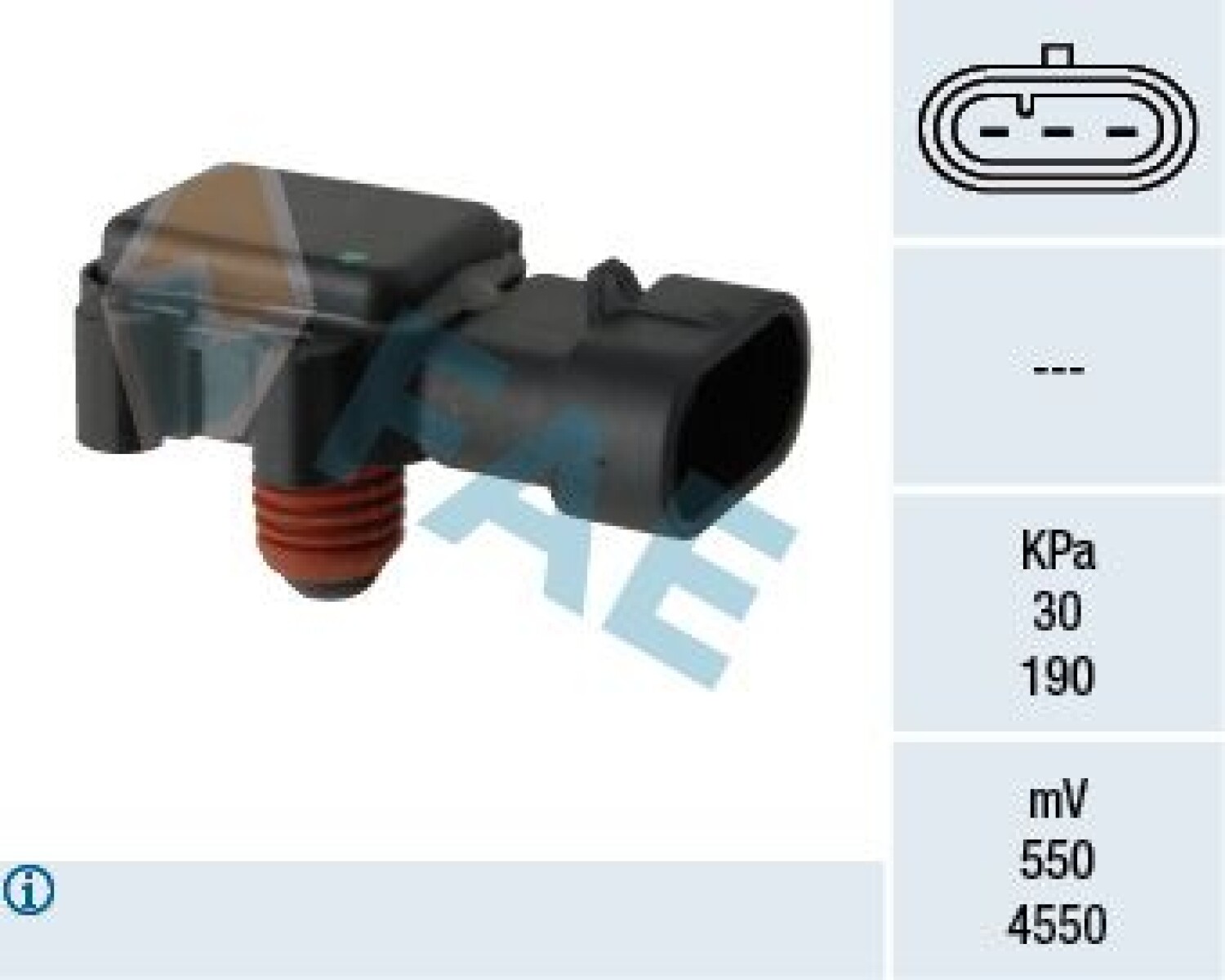 MAP SENSOR PRESION ABSOLUTA CHEVROLET MAP 1.7 DTI FAE 