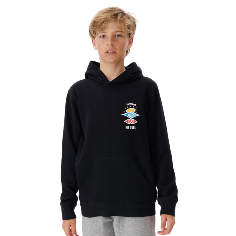 Canguro Rip Curl Search Icon Hood Niño - Negro Canguro Rip Curl Search Icon Hood Niño - Negro