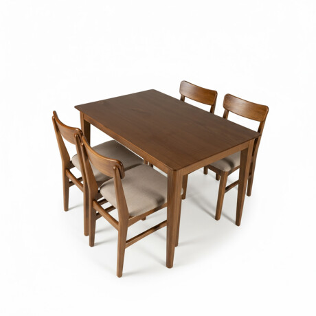 Juego de Comedor Olmo - Mesa 120 + 4 sillas Honey