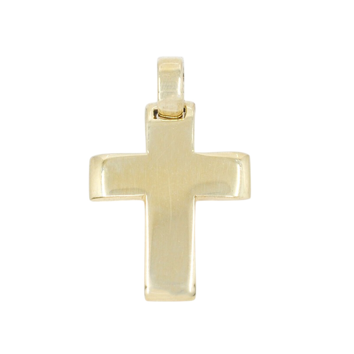 Cruz en oro 18k bombe. Medidas 2 x 1,5mm aproximadamente 