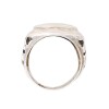 Anillo Circulo-Plata 925-Piedra Nacar-AN3387 conpiedra