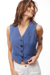 CHALECO PORTIA AZUL