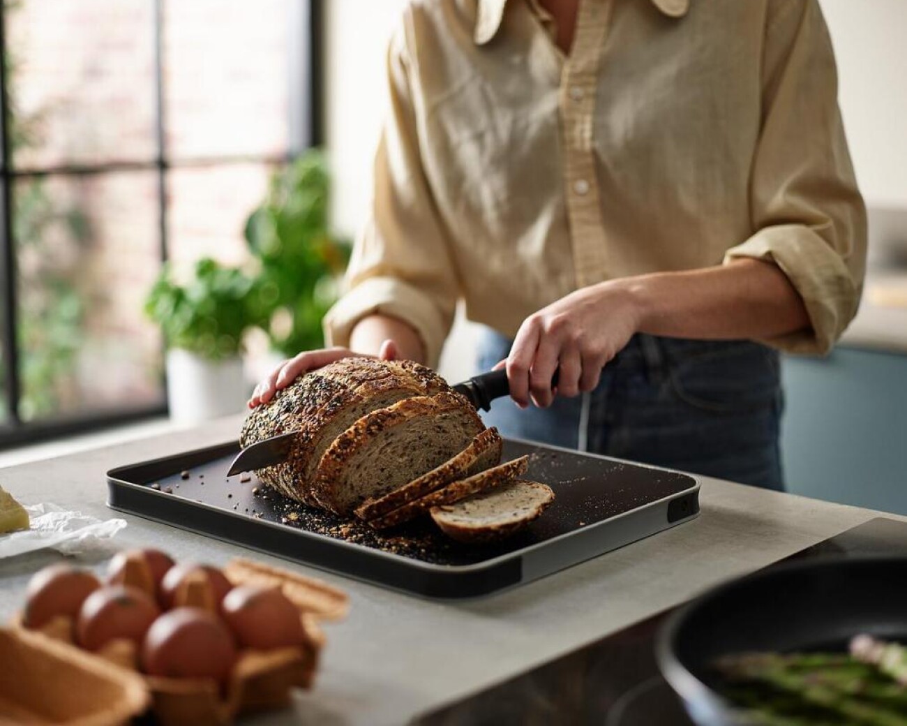 Tabla de Cortar Multifunción Negra Joseph Joseph Duo Tabla de Cortar Multifunción Negra Joseph Joseph Duo