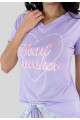 PIJAMA HEART BREAKER LILA