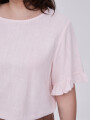 Blusa Abbas Rosa Claro