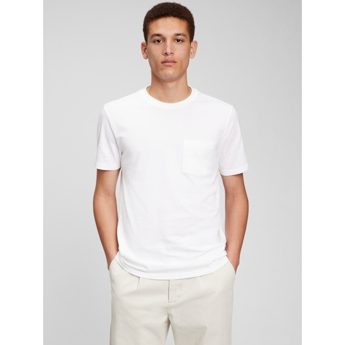 SS PKT T ORGANIC - OPTIC WHITE 