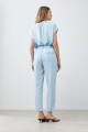 Pantalón pijama de lyocell azul claro