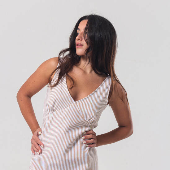 Vestido Pulau Ito Beige