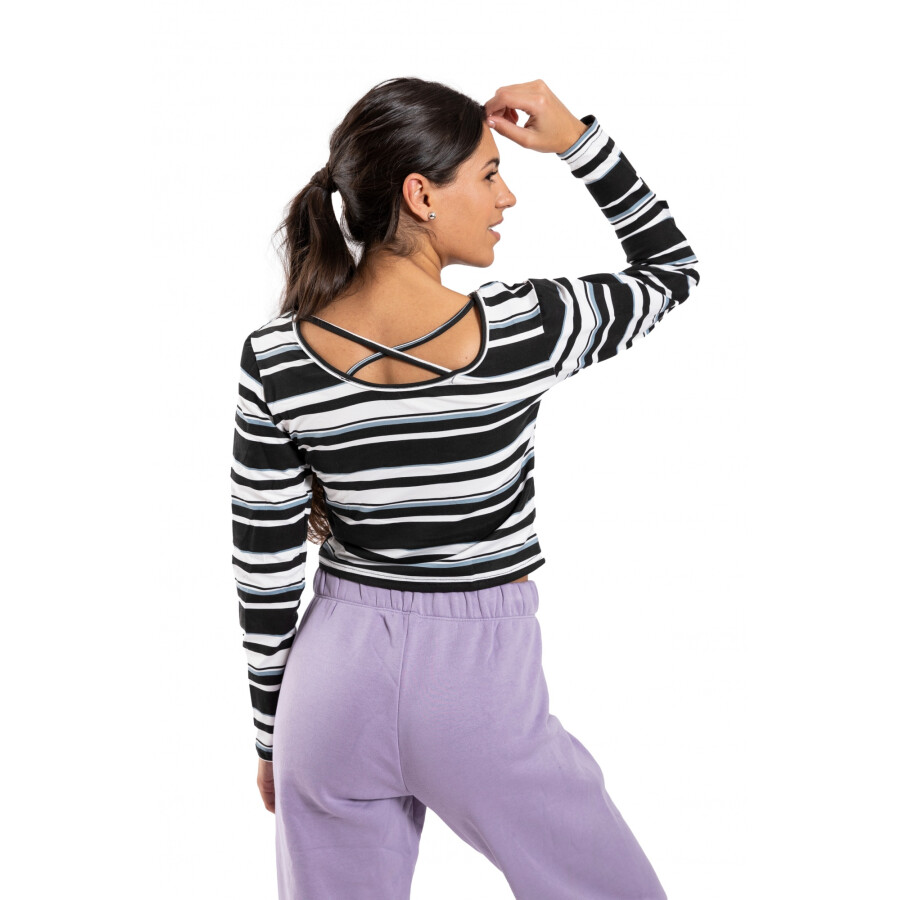 MICOMIC REMERA GIRL STRIPEBLWH