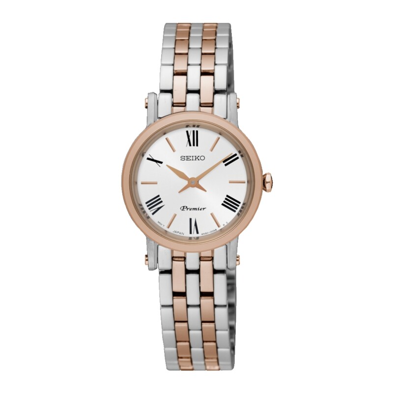 Reloj Seiko SWR028P1 para dama con correa de acero Rosé