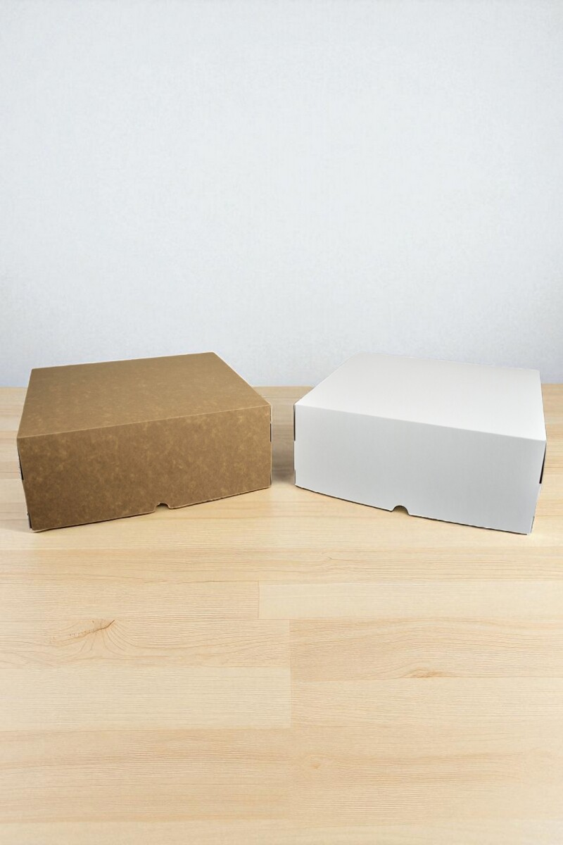 Caja 30x30x12 cm - REVERSIBLE BLANCO MADERA 