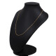 Cadena en oro 18k rosa forcet fina. Largo 40cm Cadena en oro 18k rosa forcet fina. Largo 40cm