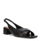 Sandalias de Mujer Bottero Cruzada Con Tira Trasera Negro