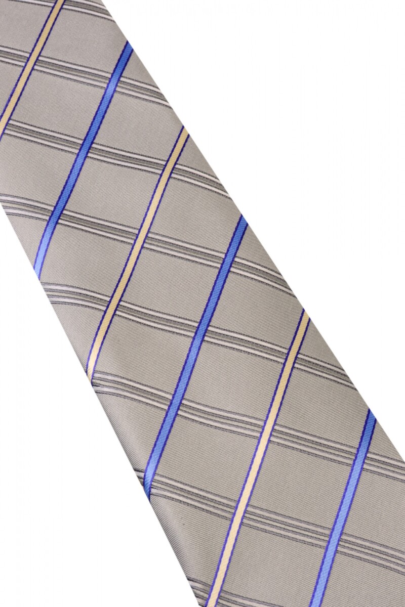 Corbata con pañuelo 8 cm PIZARRA
