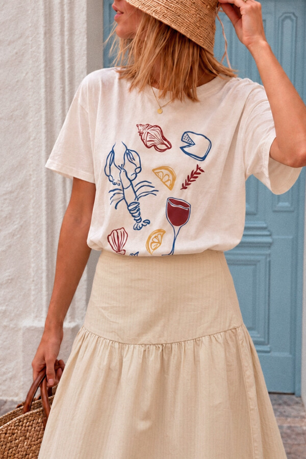 REMERA RENI Blanco