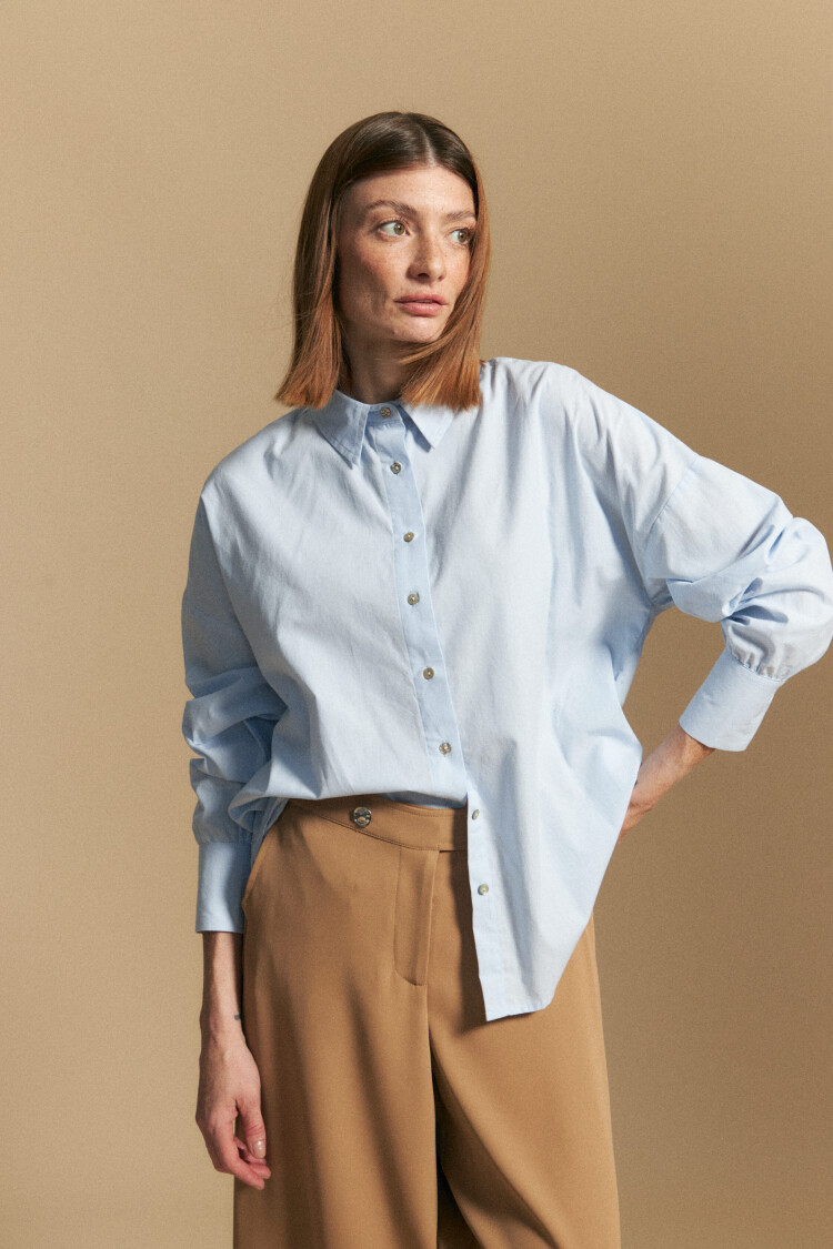 CAMISA LAVINIA Celeste