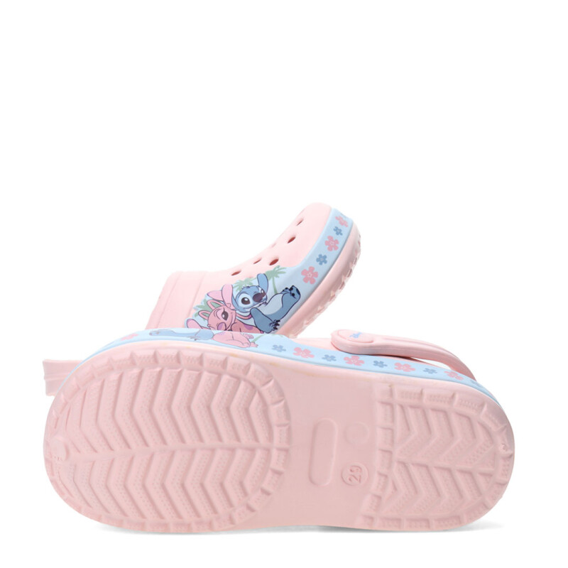 Zuecos Infantiles Disney Stitch Rosado - Celeste