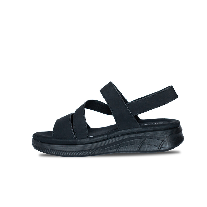 Sandalia de dama Panama Jack ALL BLACK