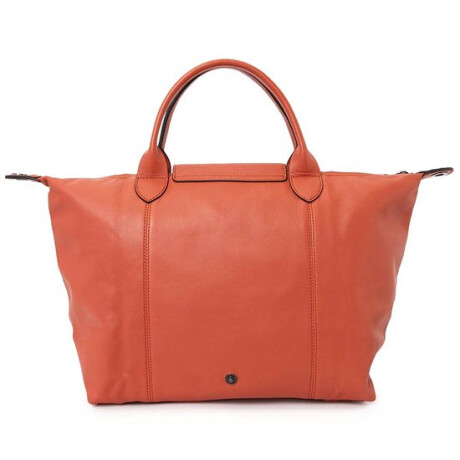 Longchamp -Cartera de cuero plegable, Le pliage cuir Naranja